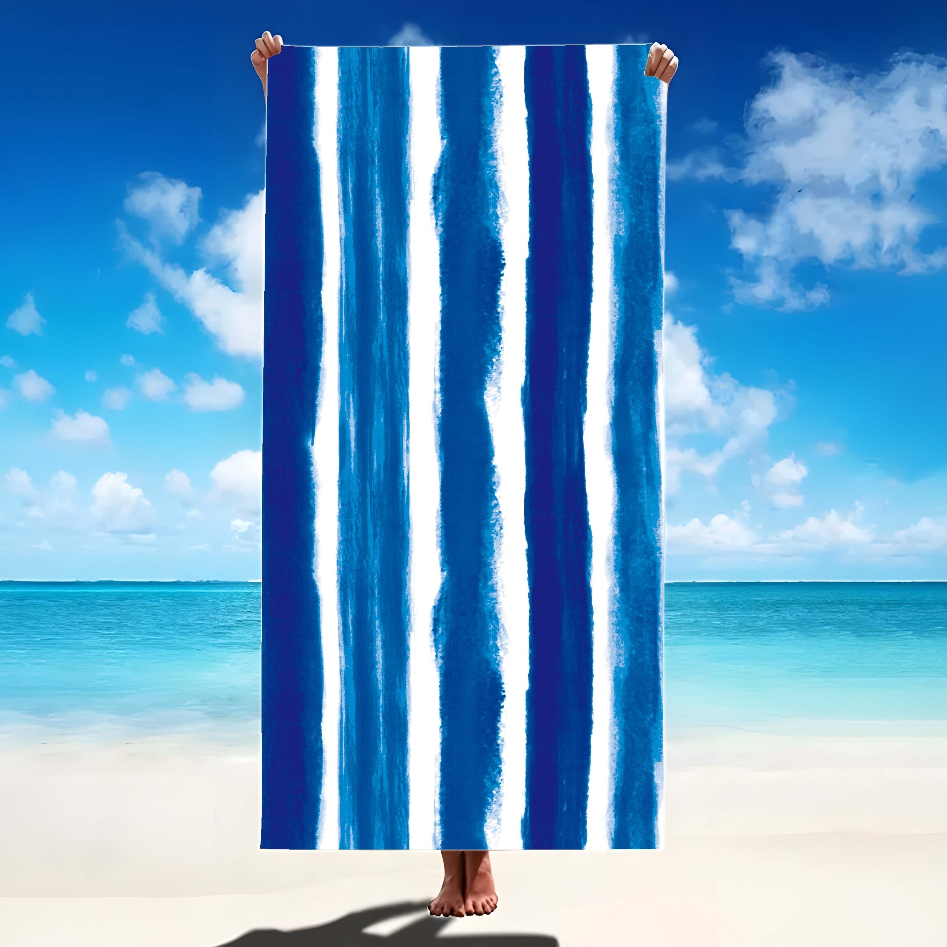 Beach Towel Large - Promo Bulk Microfiber Oversized Terry Pool