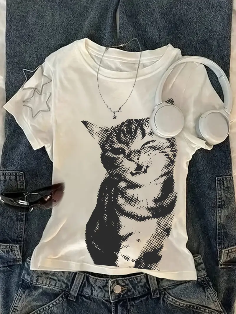 Tee Graphic Print - Summer Harajuku Letter Graphic T Shirts