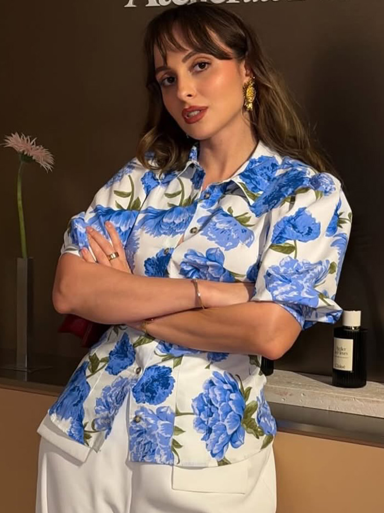 HH Women's Summer Fashion Lape - Resort Shirt Floral reseña y precio