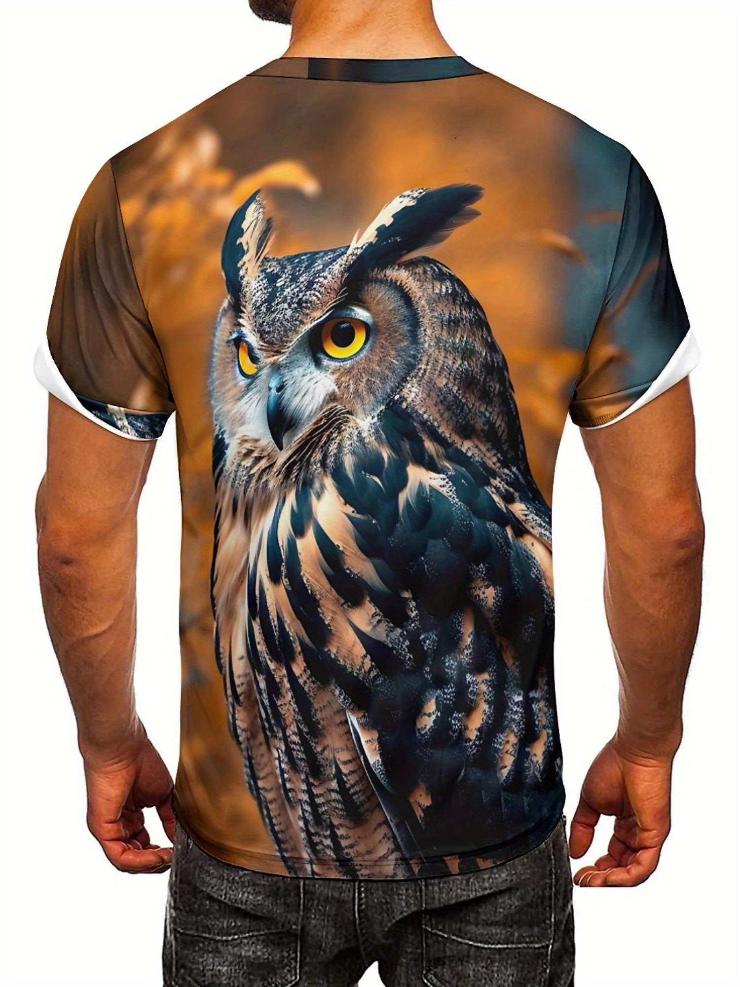 Men's & Women's 3D Print Owl G - Tee Graphic Print reseña y precio