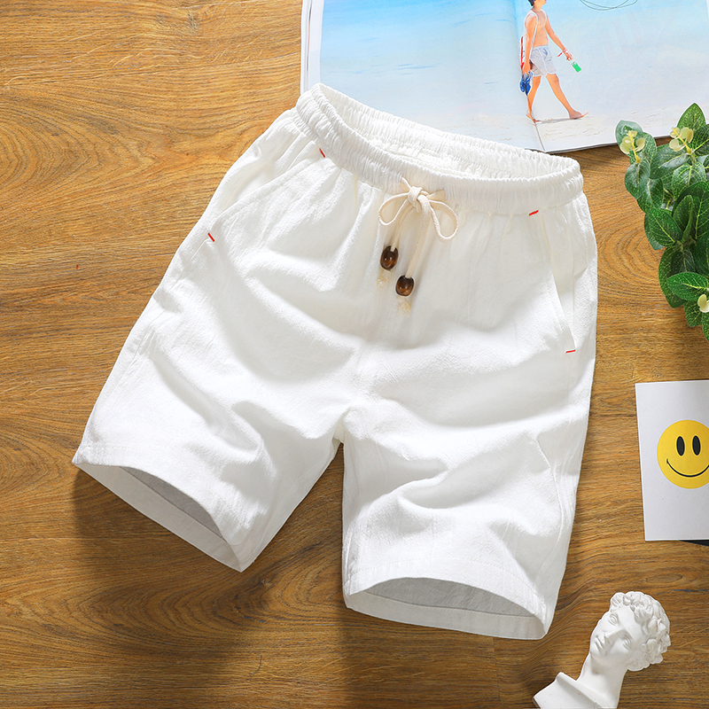 Brand men's summer fashion sol - Short Linen Drawstring reseña y precio