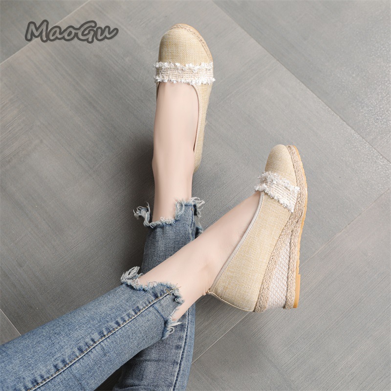Women's Espadrille Wedges Shoe - Espadrille Slip On reseña y precio