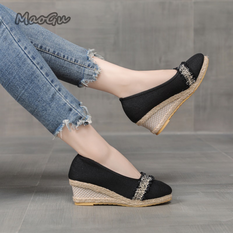 Women's Espadrille Wedges Shoe - Espadrille Slip On reseña y precio