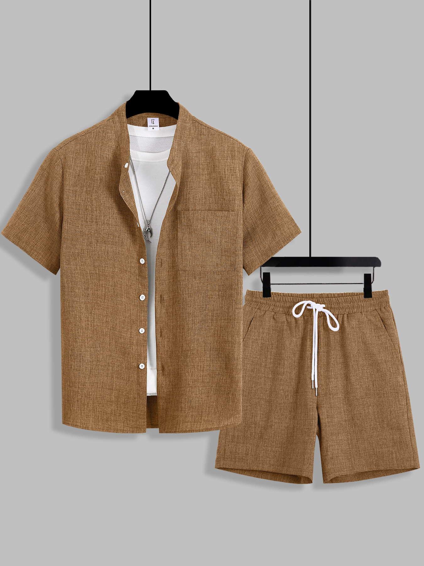Summer Men's Cotton Linen Text - Linen Shirt Breathable reseña y precio