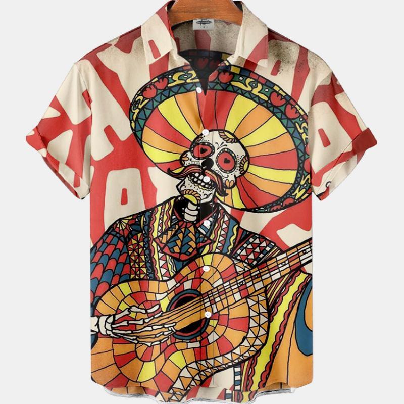 Summer Men's Fashion Casual So - Resort Shirt Floral reseña y precio
