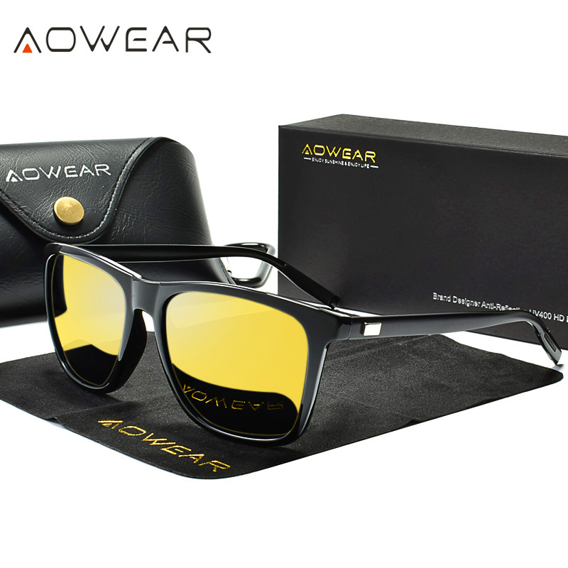AOWEAR HD Polarized Night Visi - Sunglasses Aviator Polarized reseña y precio