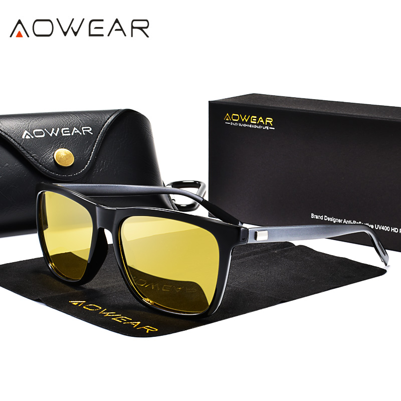 AOWEAR HD Polarized Night Visi - Sunglasses Aviator Polarized reseña y precio