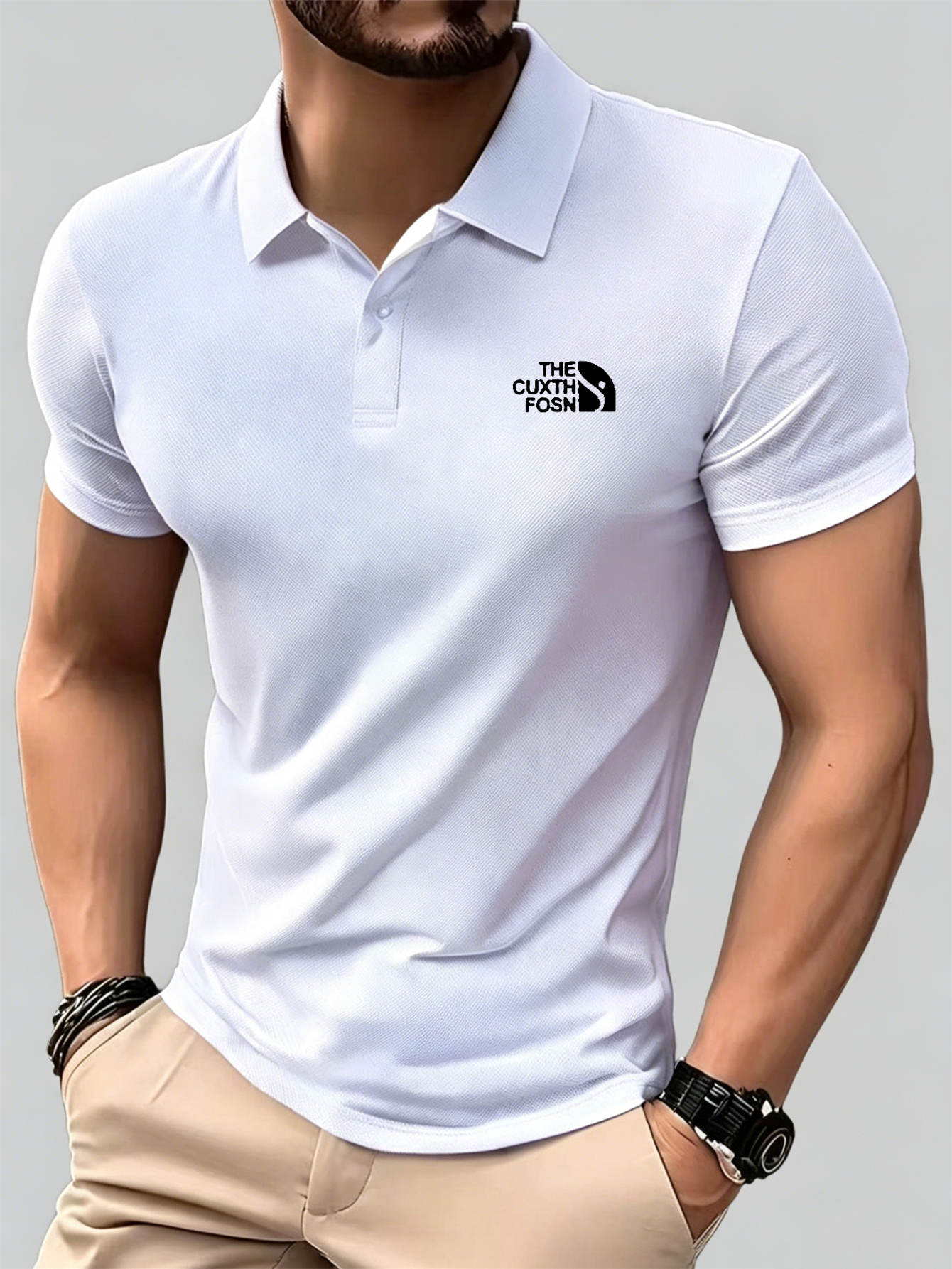Men's Navy Blue 100% Polyester - Polo Shirt Pique reseña y precio