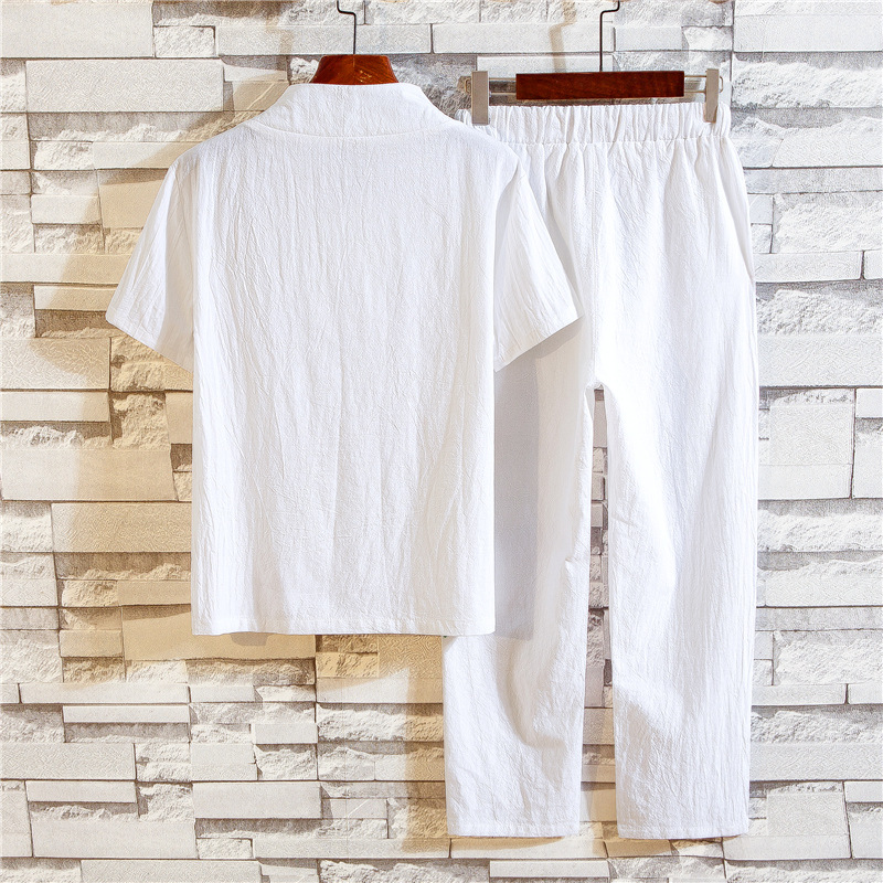 Men's Summer Cotton Linen Shor - Linen Shirt Breathable reseña y precio