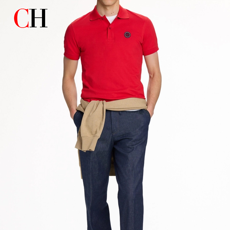 CH Red Accent Circular Rubber  - Polo Shirt Pique reseña y precio