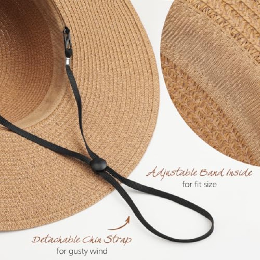 Trifabricy Beach Sun Straw Hat - Packable Hat Nylon reseña y precio