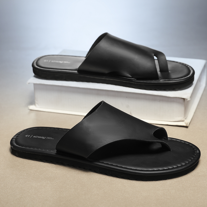 High Quality Mens Slippers Fas - Flip Flop Leather Men reseña y precio