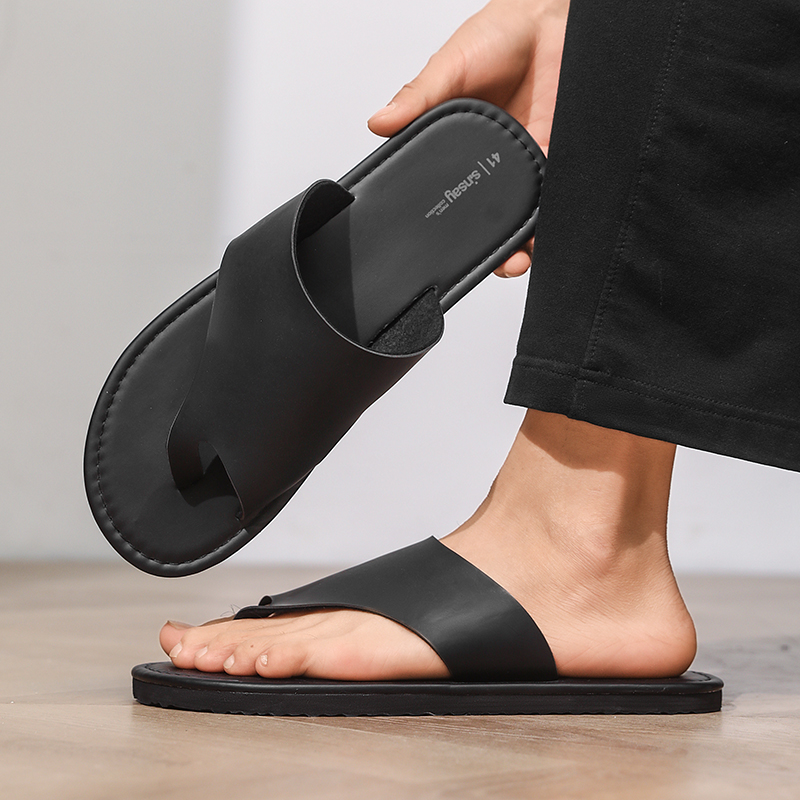 High Quality Mens Slippers Fas - Flip Flop Leather Men reseña y precio