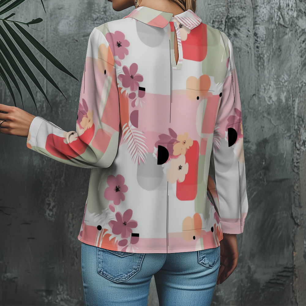 Women's Floral Shirt Cute 3/4  - Resort Shirt Floral reseña y precio