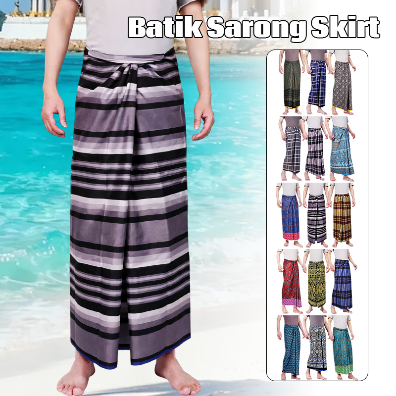 Batik Print Beach Sarong Wrap  - Sarong Men Wrap reseña y precio