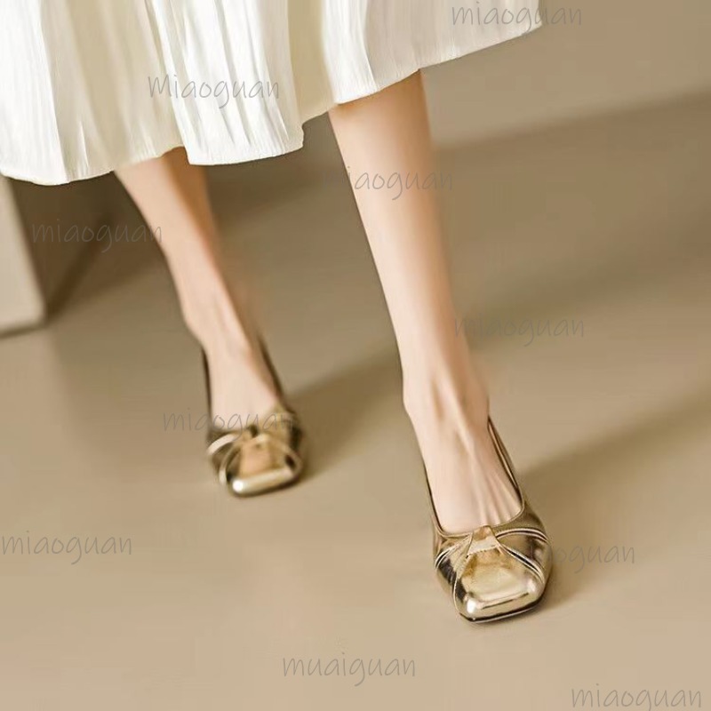 Cover Toe Low Heel Pumps Women - Casual Sandal Leather reseña y precio