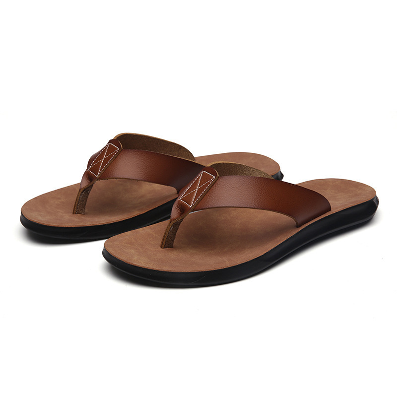 38-47 New Italian Leather Flip - Flip Flop Leather Men reseña y precio