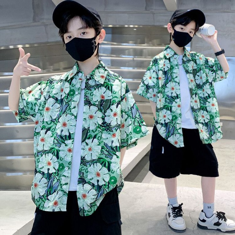 Boys' Floral Shirt Summer Set  - Resort Shirt Floral reseña y precio