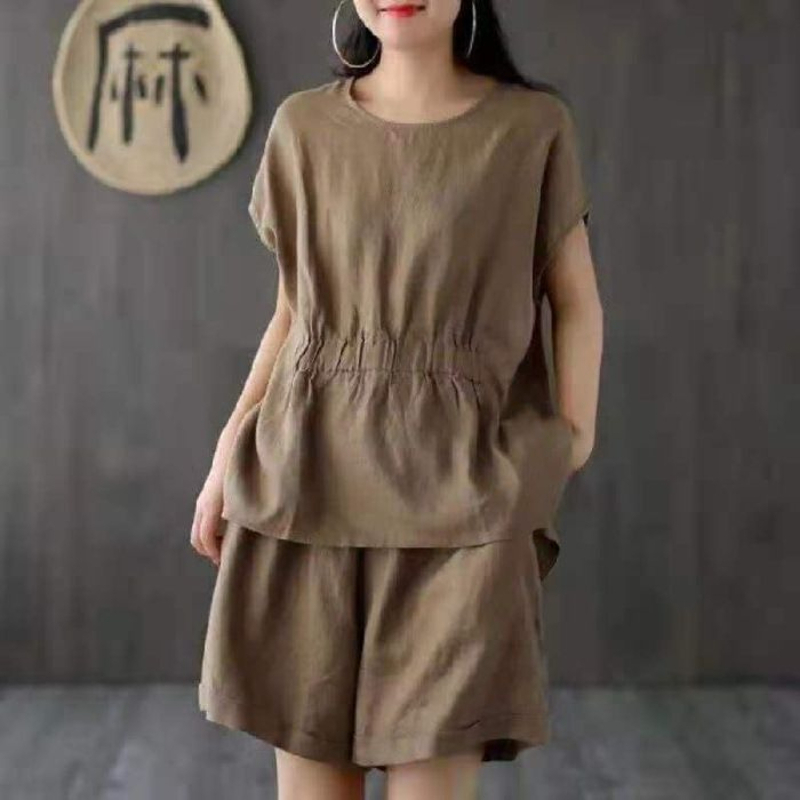 Linen casual solid color two-p - Linen Shirt Breathable reseña y precio
