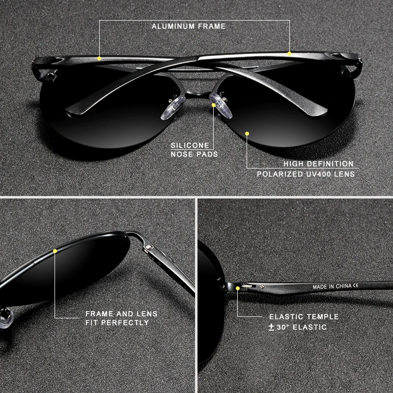 KINGSEVEN  Rimless Pilot Sungl - Sunglasses Aviator Polarized reseña y precio