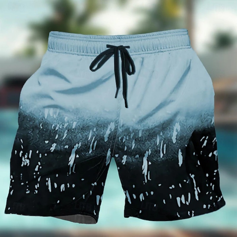 Gradient Colorful Graphic Swim - Trunks Board Surf reseña y precio