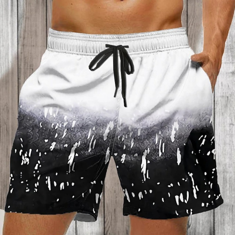 Gradient Colorful Graphic Swim - Trunks Board Surf reseña y precio