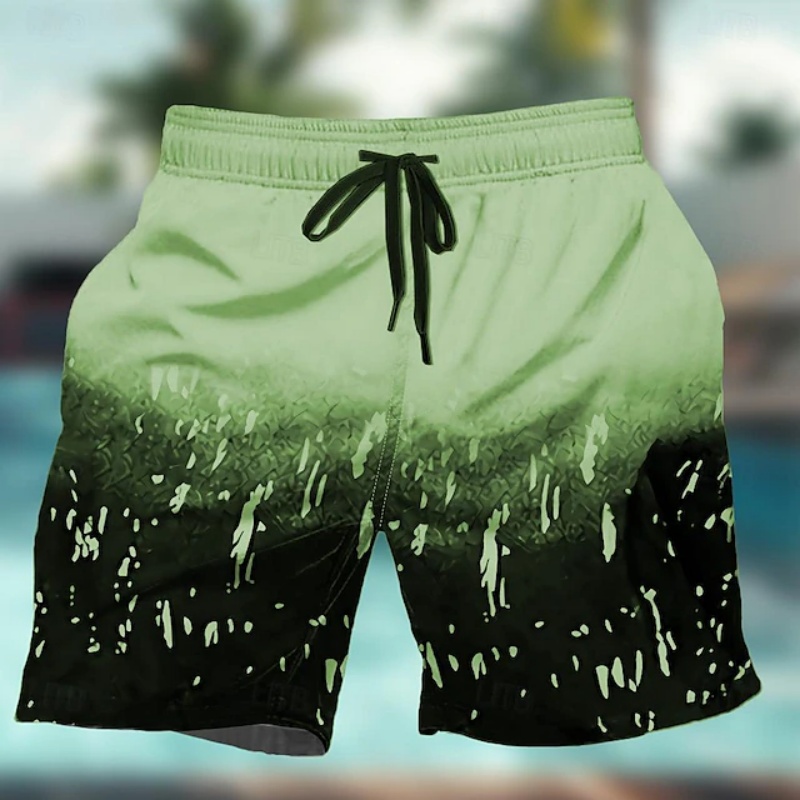 Gradient Colorful Graphic Swim - Trunks Board Surf reseña y precio