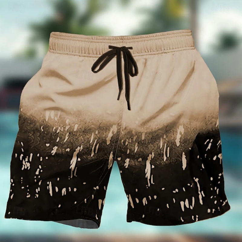 Gradient Colorful Graphic Swim - Trunks Board Surf reseña y precio