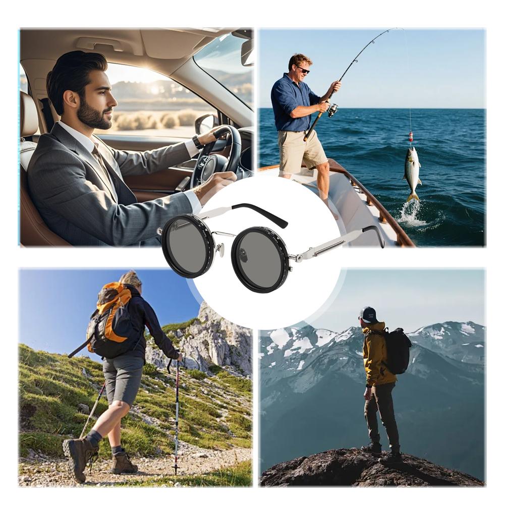 Adjustable ND Polarized Sungla - Sunglasses Aviator Polarized reseña y precio