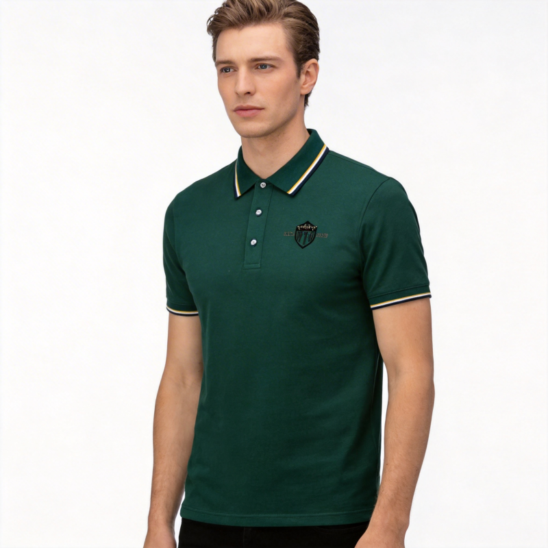 Pique Mesh Solid Color Lapel S - Polo Shirt Pique reseña y precio