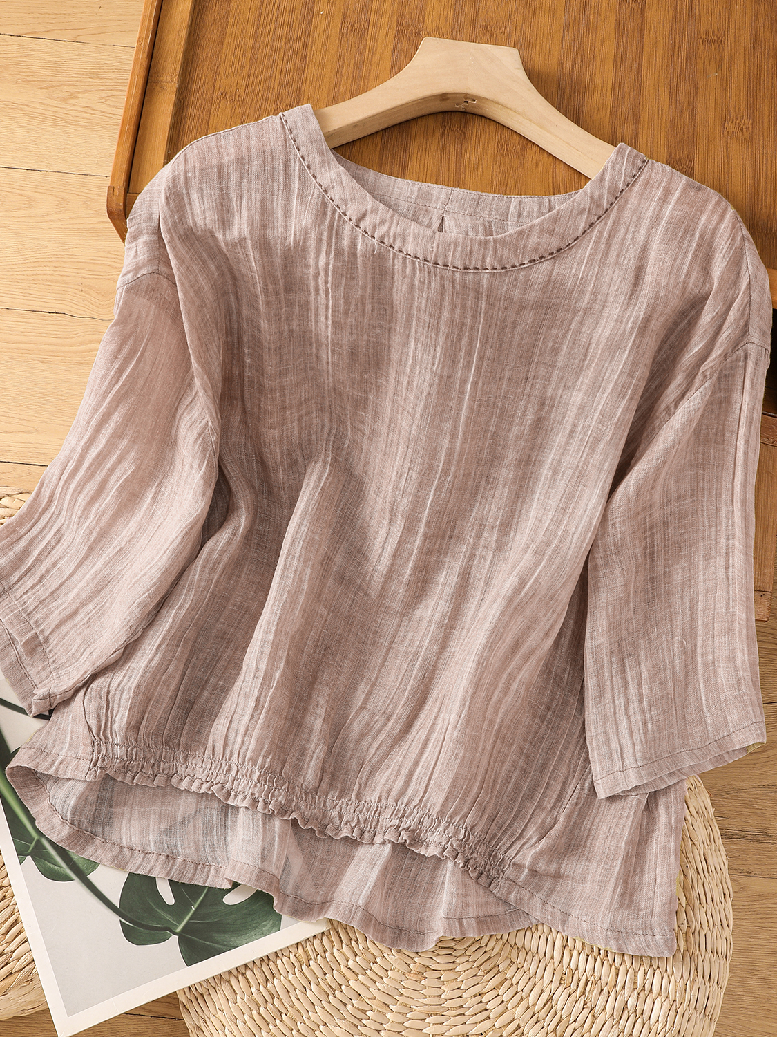 Summer Thin Cotton Linen Loose - Linen Shirt Breathable reseña y precio