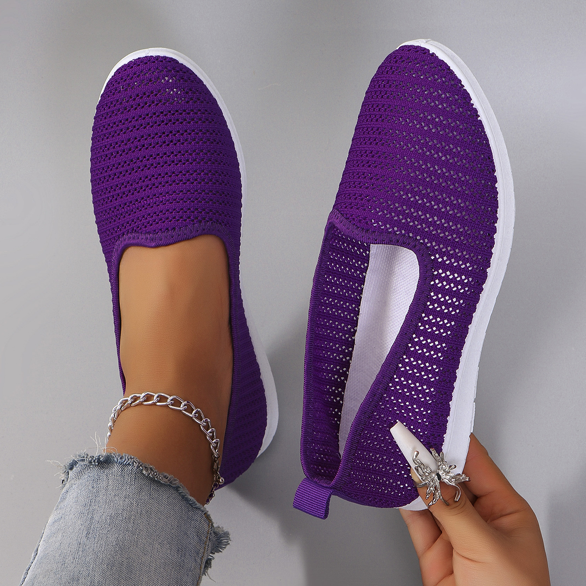 Women's summer breathable mesh - Espadrille Slip On reseña y precio