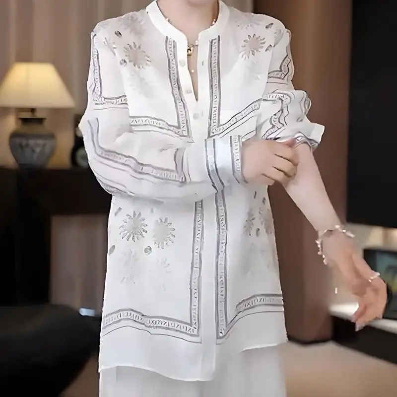 Women New Design Loose Tempera - Resort Shirt Floral reseña y precio