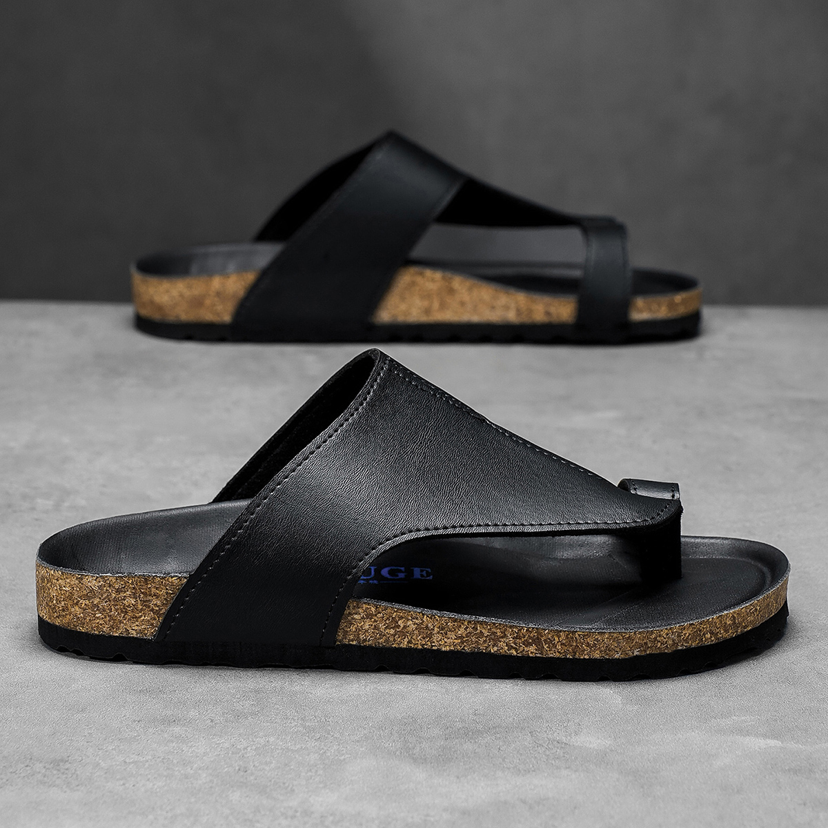 Big Size 48 49 Cork Slippers M - Flip Flop Leather Men reseña y precio