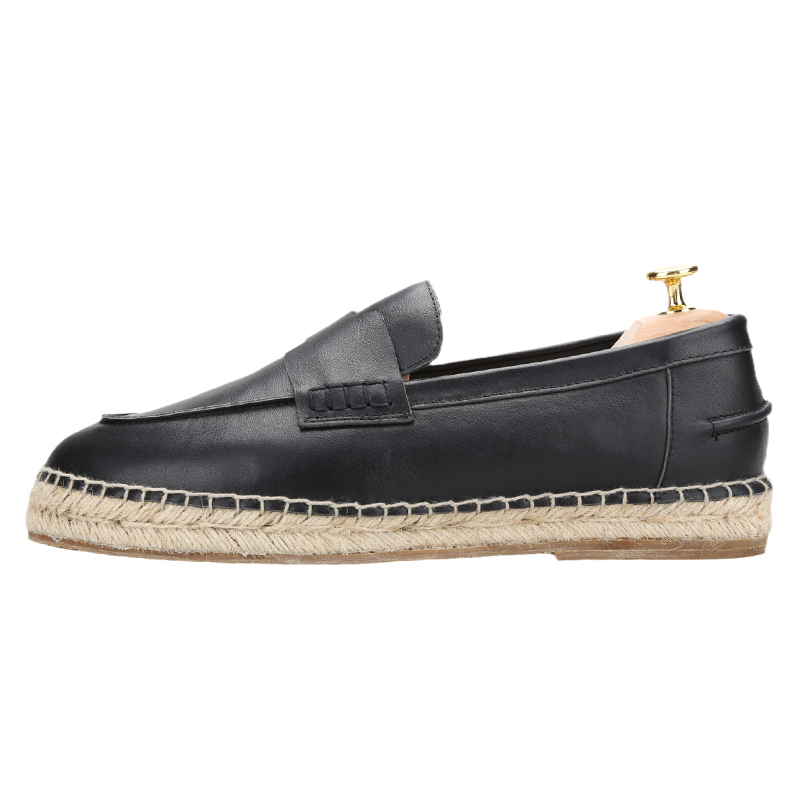Piegitar Black Genuine Leather - Espadrille Slip On reseña y precio