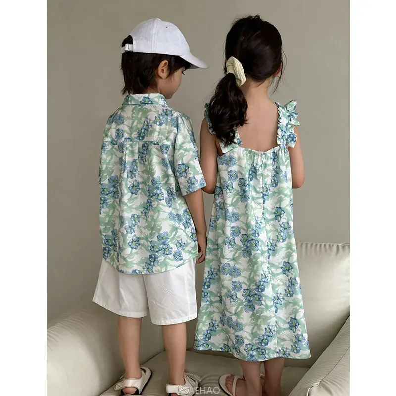 Look Boys Shirts Korean Childr - Resort Shirt Floral reseña y precio