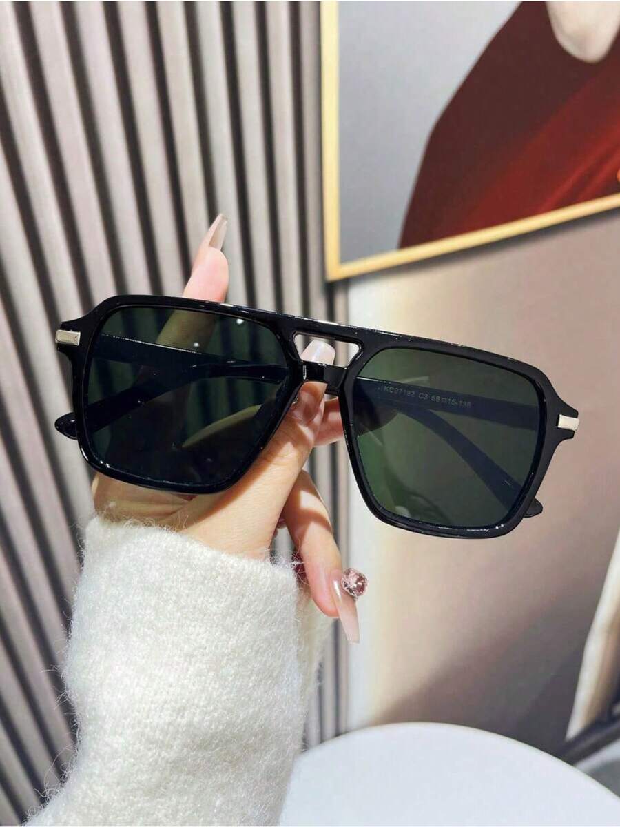 Fashion Double Bridge Aviator  - Sunglasses Aviator Polarized reseña y precio