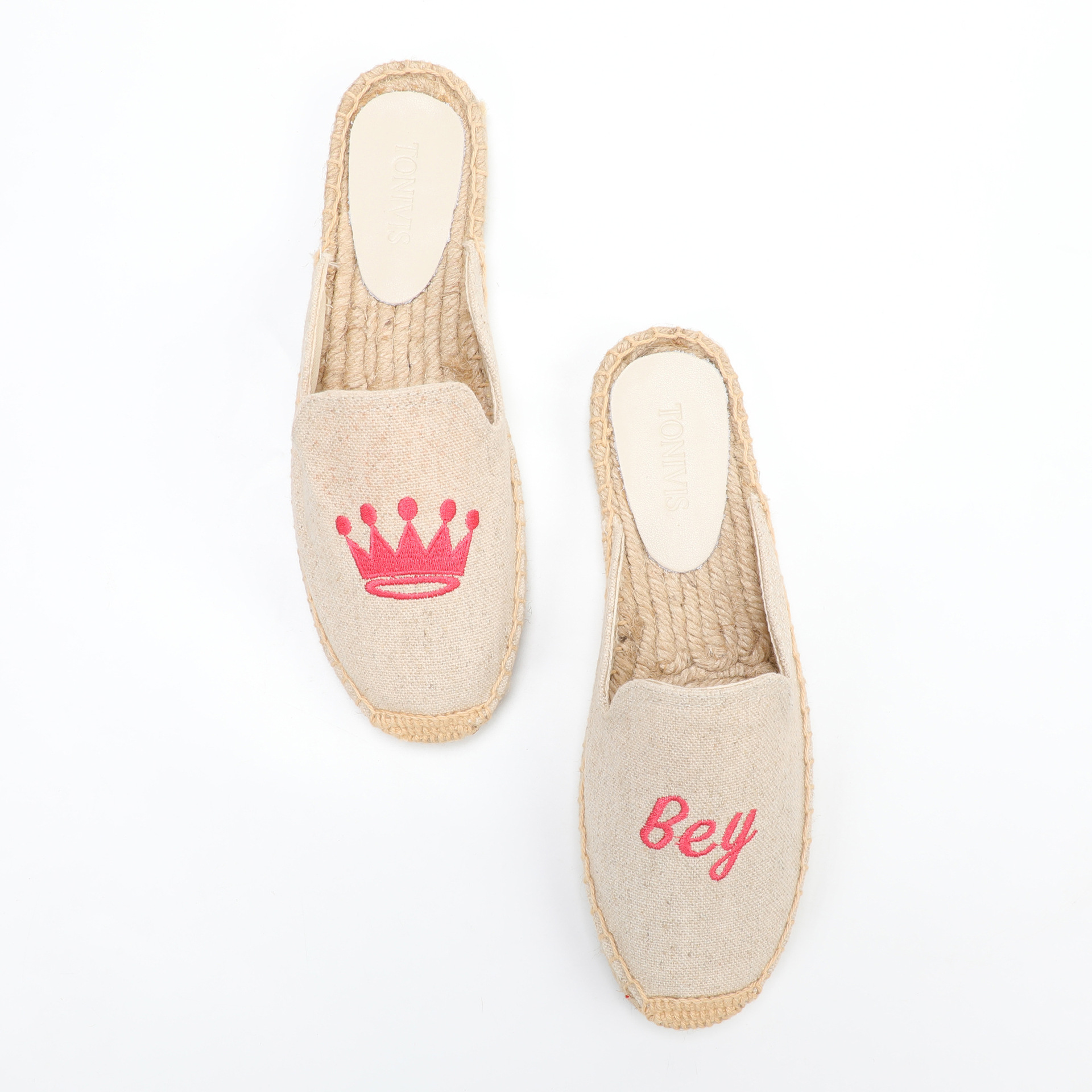 Women Floral Embroidered Espad - Espadrille Slip On reseña y precio
