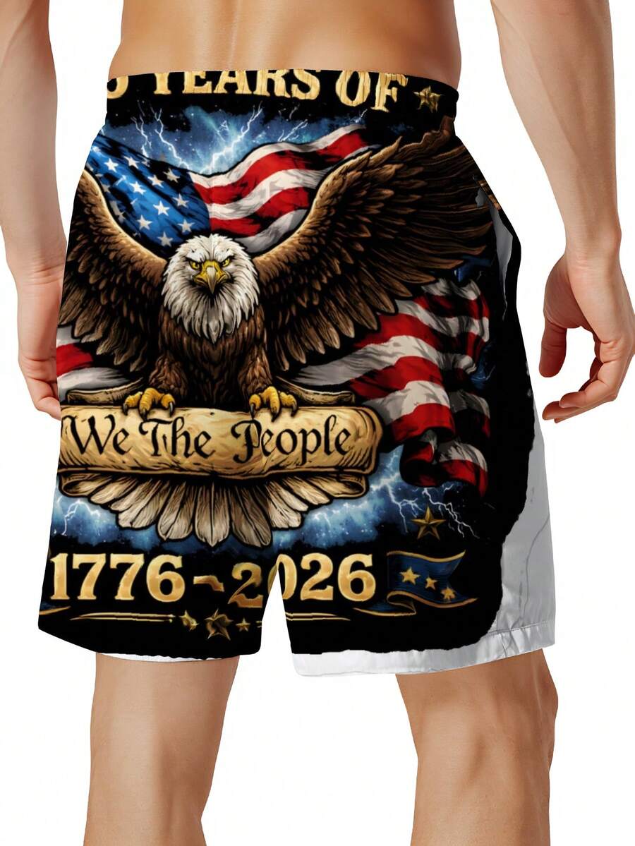 Patriotic Swim Trunks Men Beac - Swim Trunk Quick Dry reseña y precio