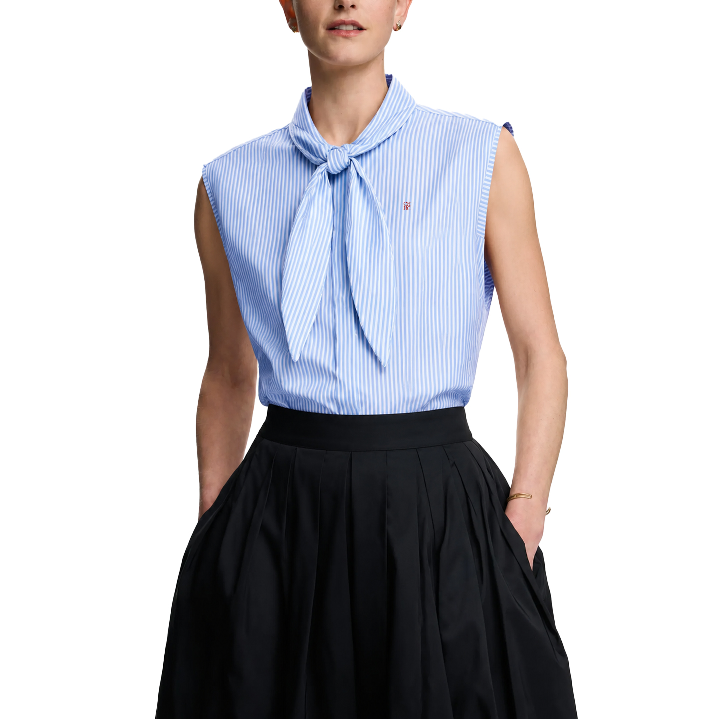 CH Embroidered Sleeveless Shir - Shirt Camp Collar reseña y precio