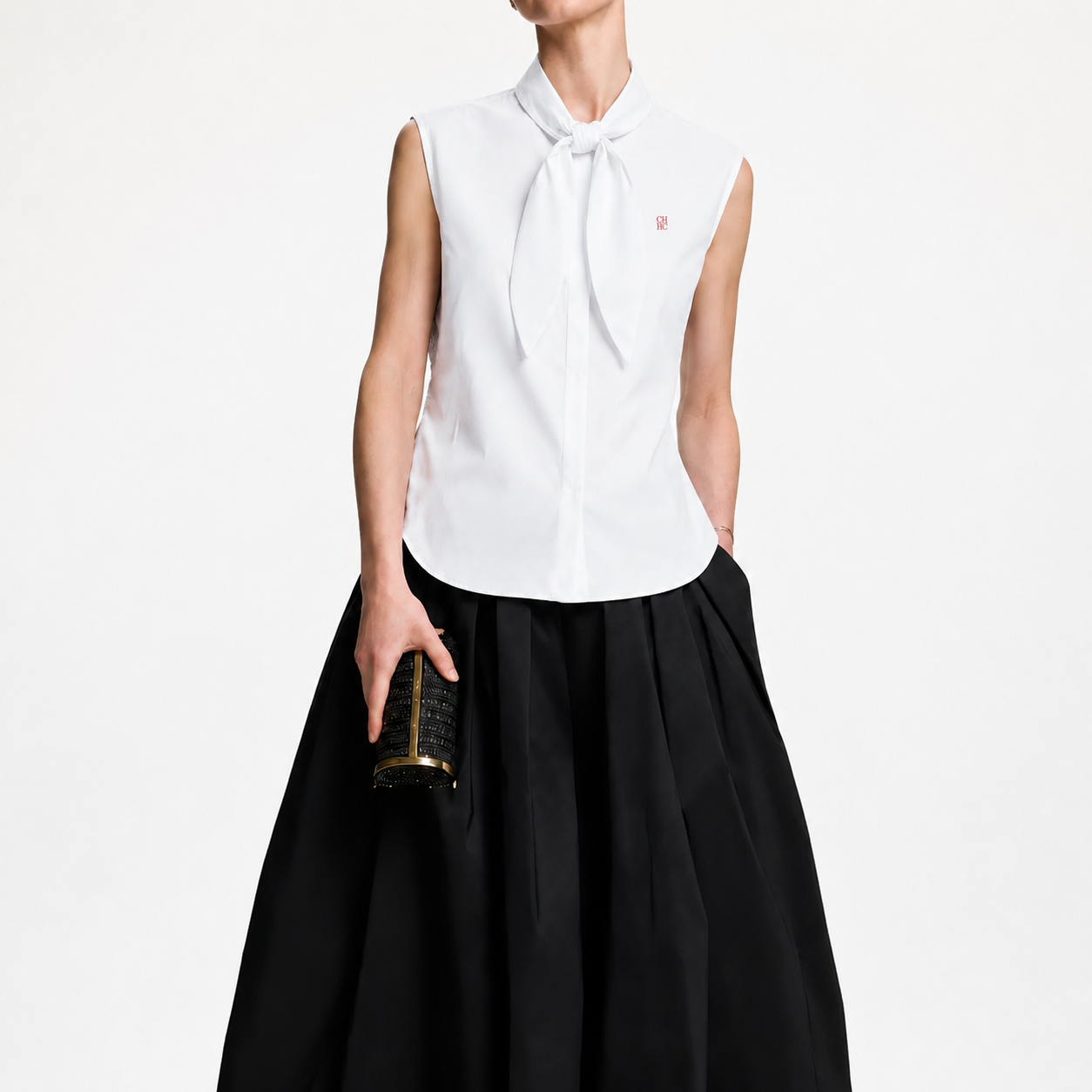 CH Embroidered Sleeveless Shir - Shirt Camp Collar reseña y precio