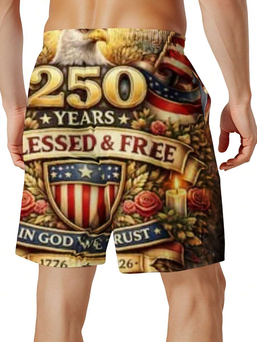 250 Years Blessed And Free Pat - Swim Trunk Quick Dry reseña y precio