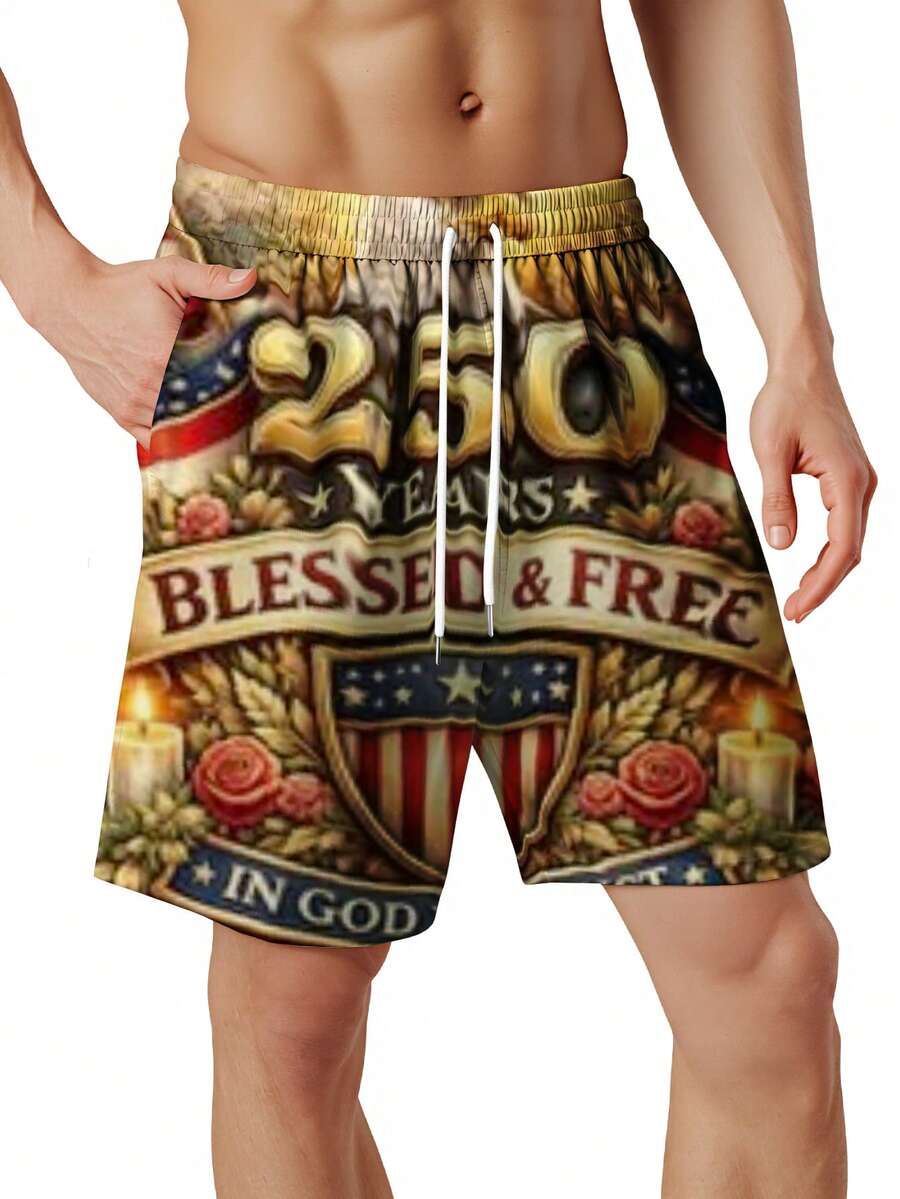 250 Years Blessed And Free Pat - Swim Trunk Quick Dry reseña y precio
