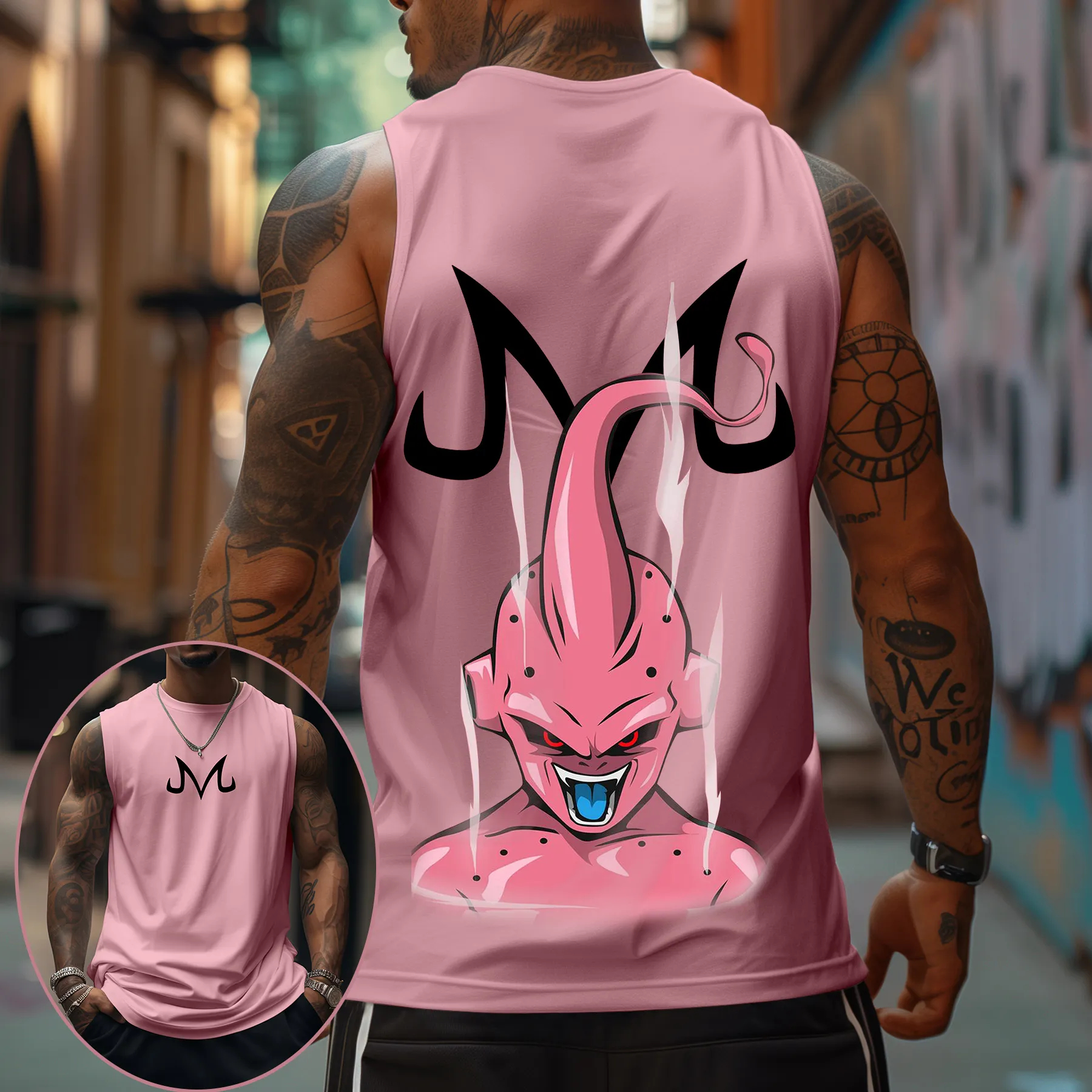 Majin Buu Dragon Ball Anime Pr - Tank Top Muscle reseña y precio