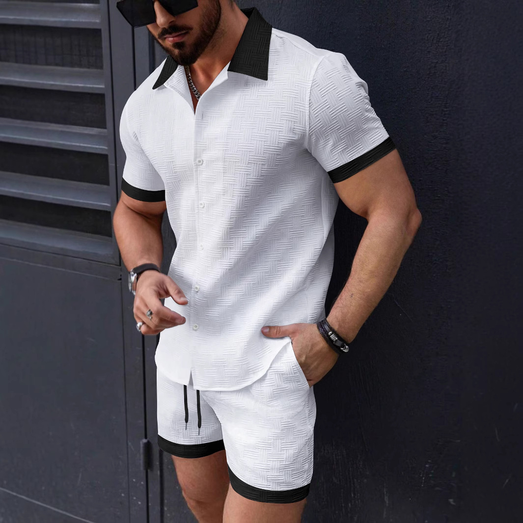 Matching Sets Trend Men Suit   - Short Linen Drawstring reseña y precio