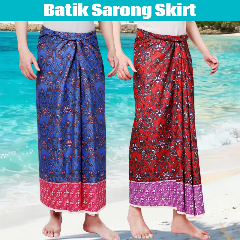 Men Women Batik Sarong Skirt E - Sarong Men Wrap reseña y precio