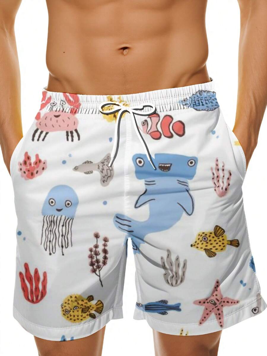 Mens White Quick Dry Swim Trun - Swim Trunk Quick Dry reseña y precio
