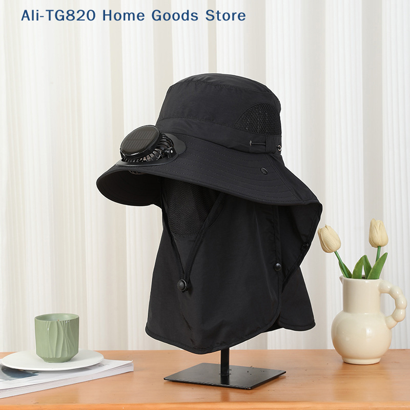 [TG820]Men Fan Hat With Solar  - Bucket Hat Straw reseña y precio