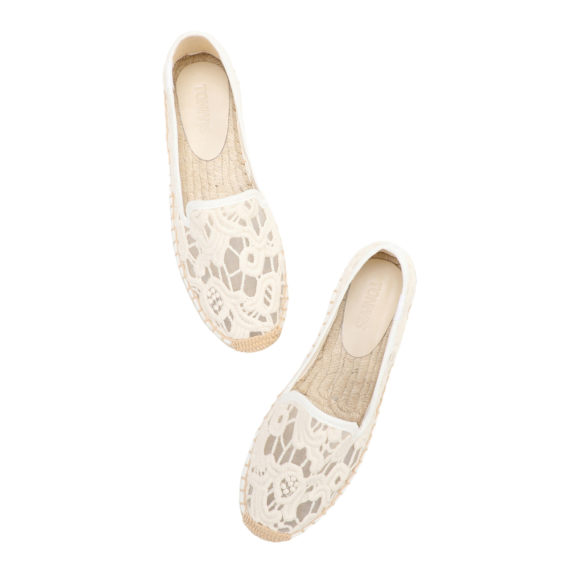 Women Lace Espadrilles Flats S - Espadrille Slip On reseña y precio