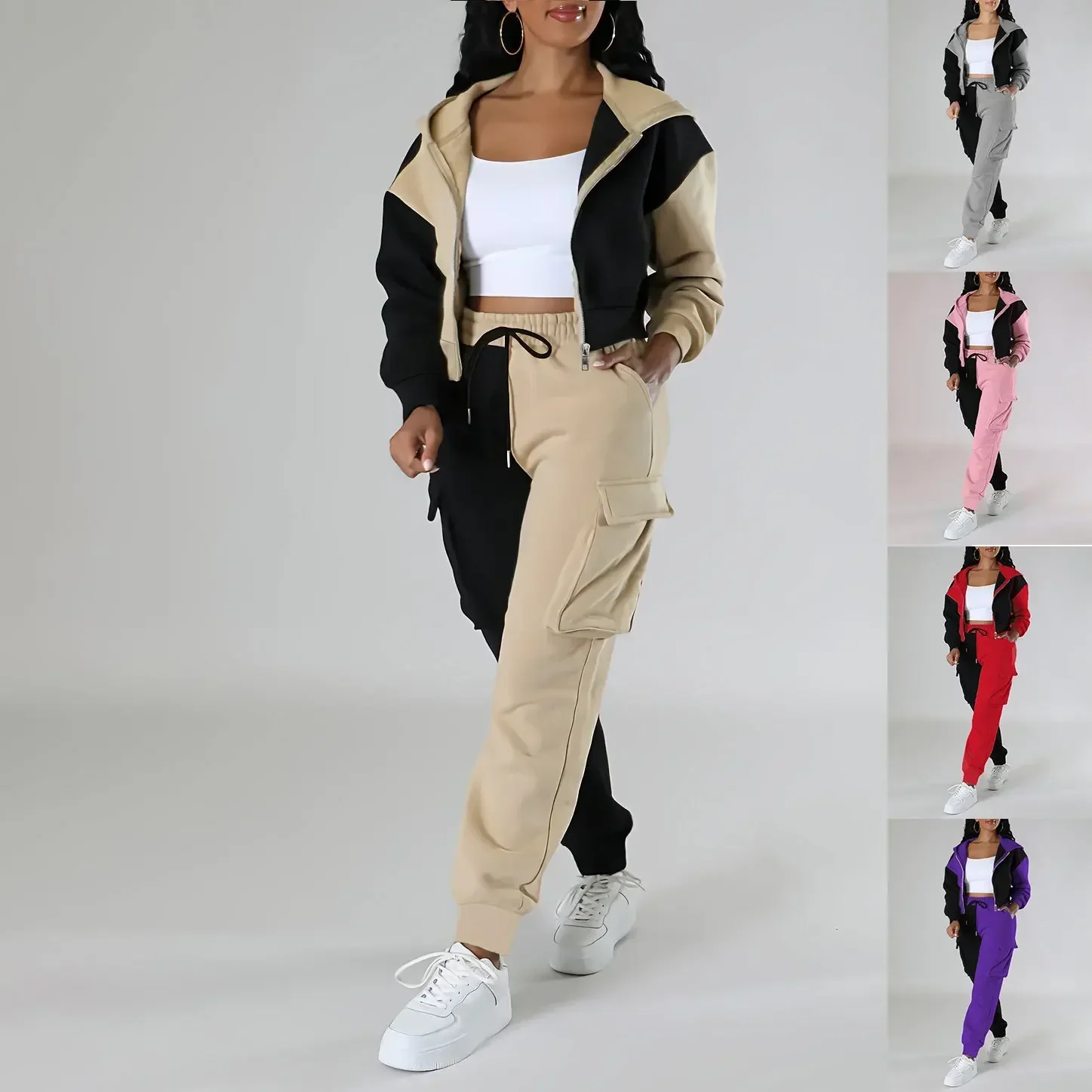 Women Loose Autumn Winter Two  - Short Linen Drawstring reseña y precio